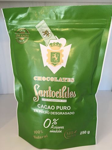 Santocildes, cacao puro en polvo